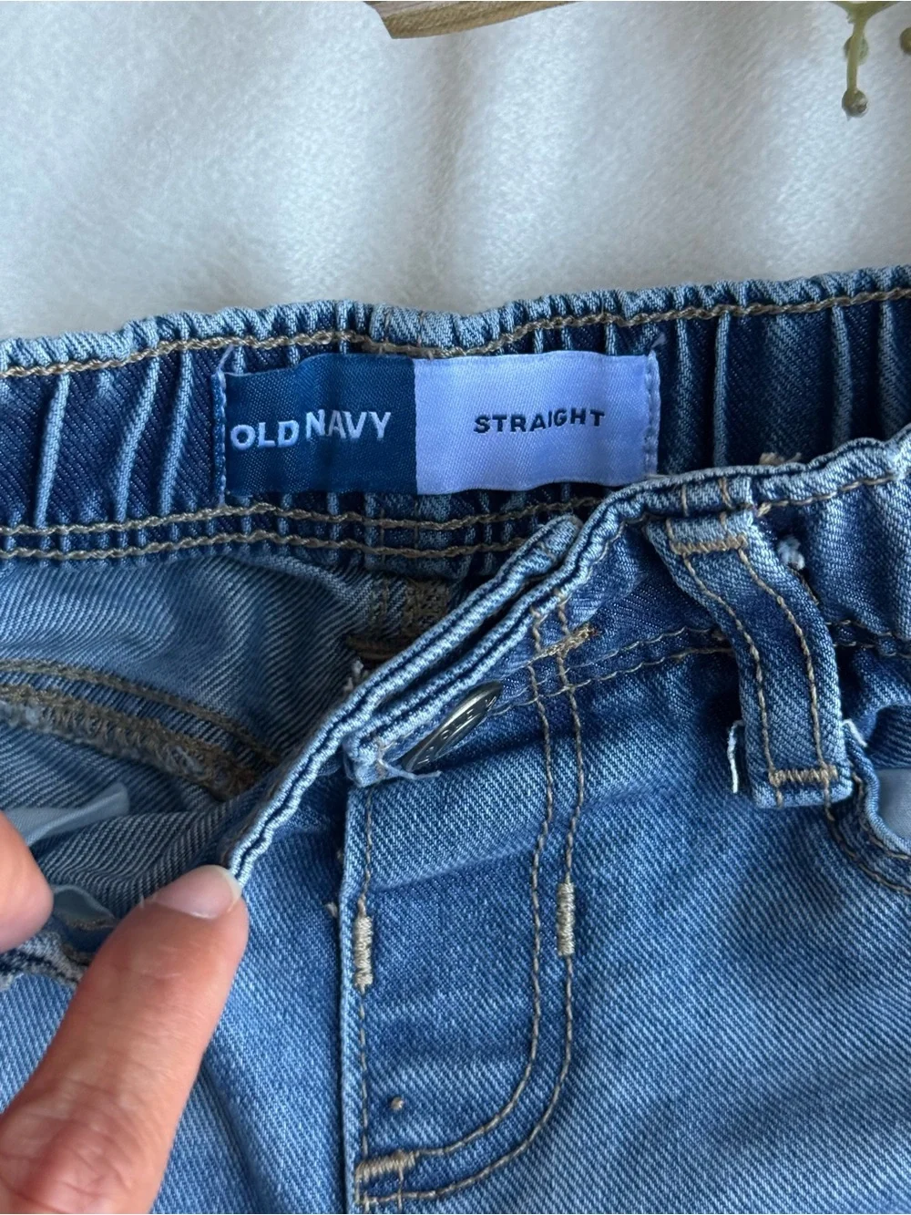 Old Navy Light Blue Straight-Leg Kids Jeans